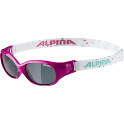 ALPINA Detské okuliare SPORT FLEXXY KIDS ružové s bodkami