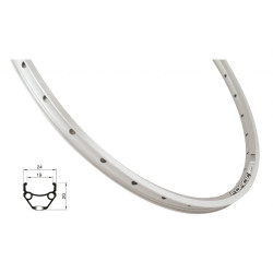 FORCE ráfik CLASSIC 559x19 36 dier, strieborný