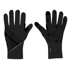 FORCE rukavice VISION softshell, jar-jeseň, čierne