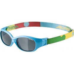 ALPINA Detské okuliare SPORT FLEXXY KIDS cyan puzzle